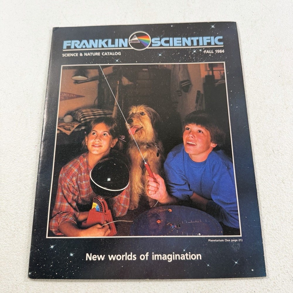 Vintage Franklin Scientific Science & Nature Fall 1984 Catalog Rockets Robots